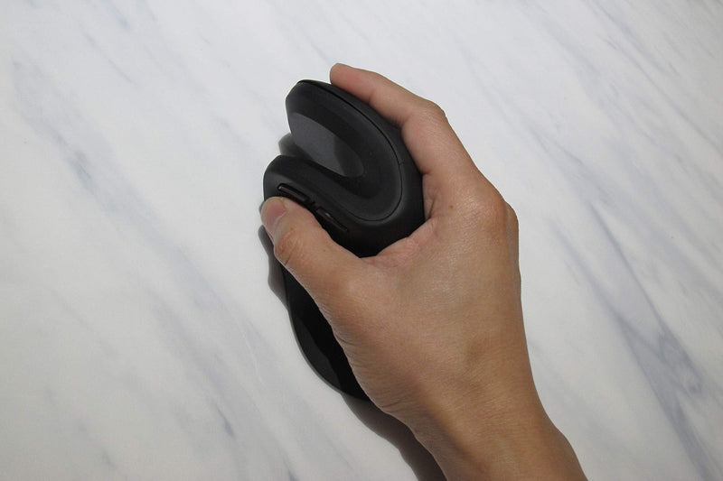 MOJO Perfect Grip Dual Mode Silent Vertical Mouse - Bluetooth / Wireless Optical Ergonomic Mouse w/Adjustable Sensitivity and Quiet Buttons Perfect Grip - Dual Mode (Bluetooth + Wireless)