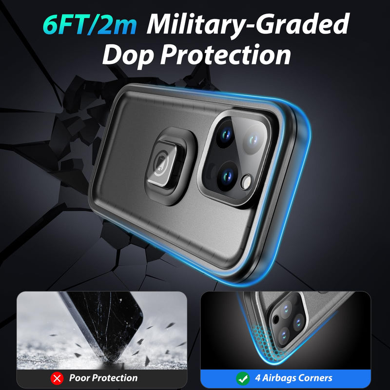 SPORTLINK Bike Phone Holder for iPhone 15 Pro Max - Motorcycle Phone Mount [Aluminium][360° Rotatable][1s Quick Release][IP68 Waterproof] Bicycle Motorbike Handlebar Cell Phone Holder