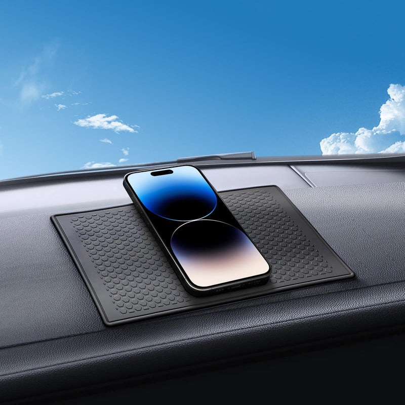 Anti Slip Sticky Pad for Car Dashboard, Non-Slip Dash Adhesive Gel Mat 7.9x5.1 Inch for Phones Radar Detector Sunglasses Keys GPS Coins Electronic Devices (1 Pack) 1 Pack