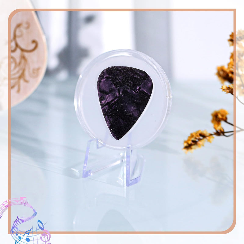 2 Pcs Acrylic Guitar Pick Display Box Guitar Pick Holder Guitar Pick Display Guitar Pick Case for Any Collectable Guitar Pick Decoration (Clear) Clear 2