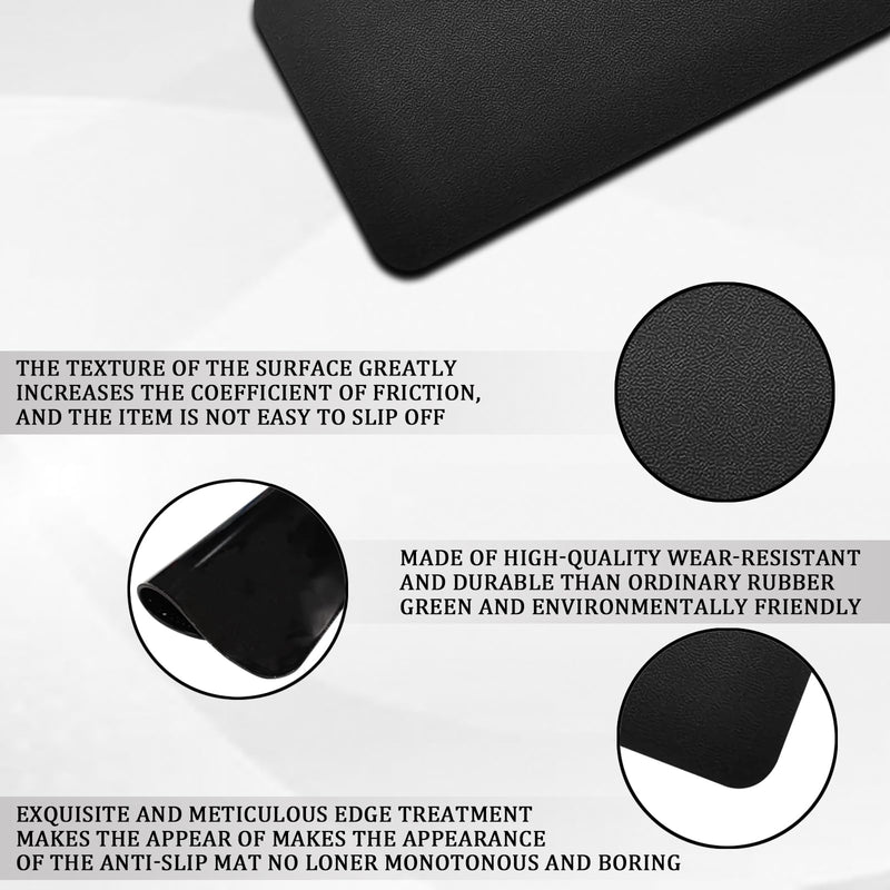 Car Dashboard Anti-Slip Rubber Mat, Multifunctional Non-Slip Mat for Car Accessories, 10.6"×5.9"Sticky Adhesive Pad Magic Anti-Slip Mat for Cell Phone, Sunglasses, Keys, Coins (Skin Striae) Skin striae