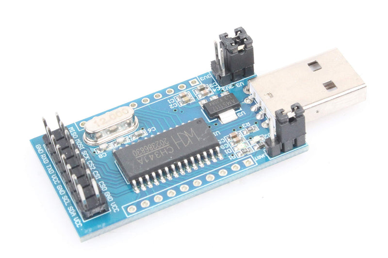 NOYITO CH341A USB Serial Port Parallel Port Converter Module USB to UART IIC SPI TTL ISP EPP MEM Parallel Converter Module