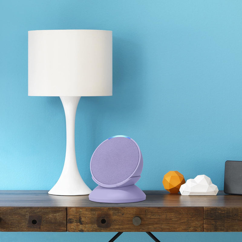 Stand for Echo Pop - Desktop Holder Mount for Echo Pop,Built-in Cable Management,Lavender Bloom
