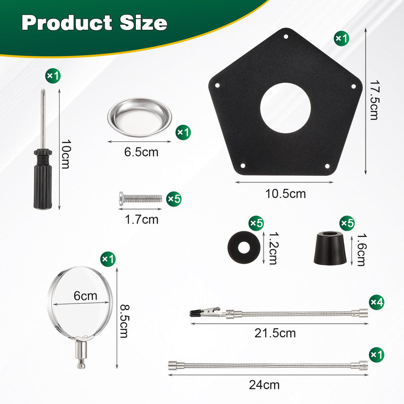 Knpwer Lötstation Helping Hands mit Lupe,Magnetische Helfende Hand, Lötende Dritte Hände,mit 3 x Lupe Arme Helfer für PCB Crafts Uhr
