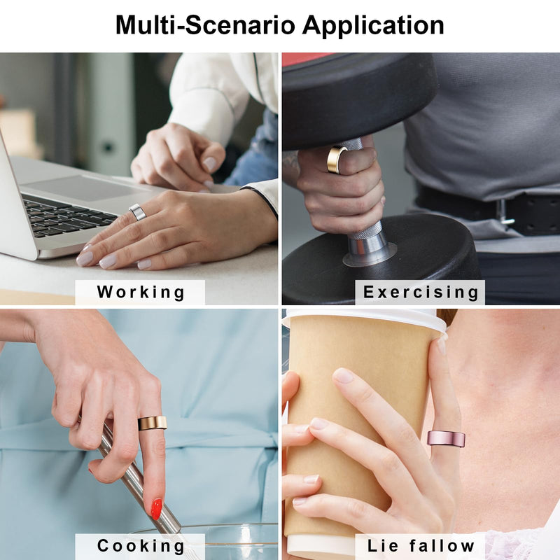 5 Pack Covers + Charger Compatible with Oura Ring Gen 4 Size 8, Scratch-Resistant Protective Case and Fast Charging for Aura Ring 4 Accessories (Not for Oura Ring 4 Ceramic)
