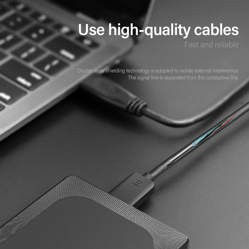 Aiolo Innovation 500GB External Hard Drive Ultra Slim Portable HDD-USB 3.0 for PC, Mac, Laptop, PS4, Xbox one,Xbox 360 HD-A4 | for PC, Mac, Laptop, PS4, Xbox one,Xbox 360-Super Fast Transmission Black