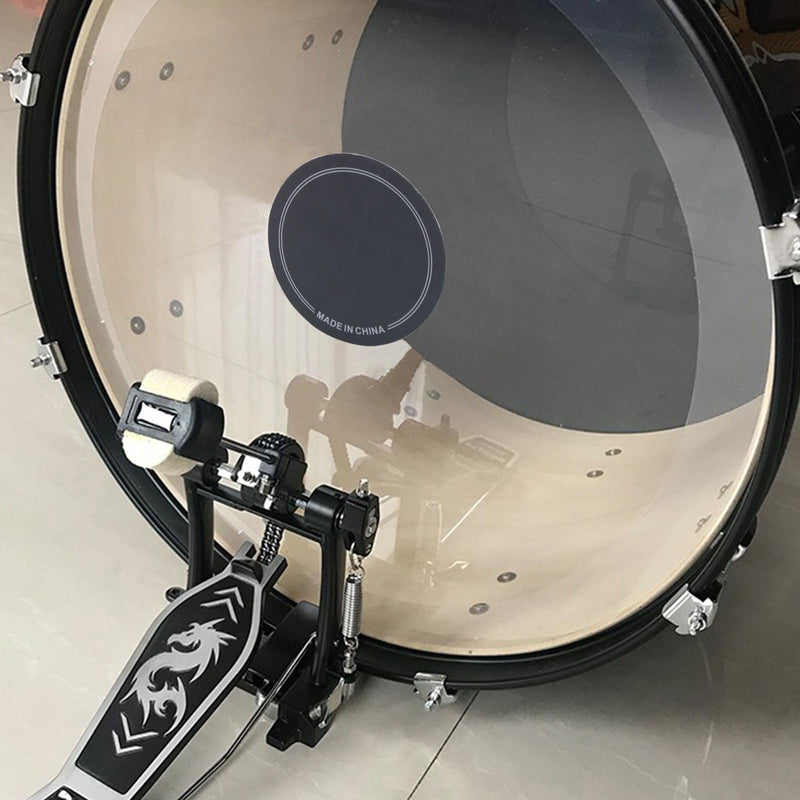 MEELYHOMEZQA 2pcs Single/Double Pedal Drum Patches Skin Replacement Self-Adhesive Drumhead Patchs Protector for Kick Bass Durm Parts, 18*10cm