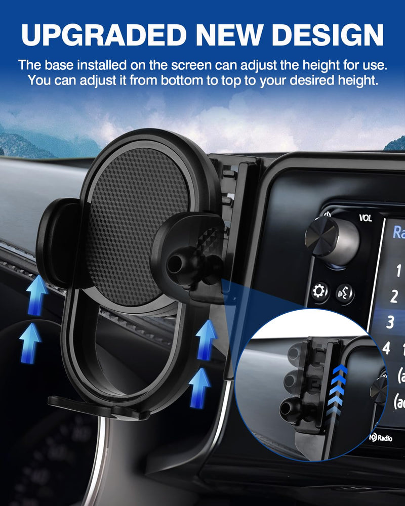 Autorder Custom Fit for Car Phone Holder 2020-2025 Toyota Highlander Accessories Phone Mount 8" Screen Cell Phone Automobile Cradles Hands-Free 360 Degree Rotation Toyota Highlander 2020-2025 with 8In 2020+Toyota Highlander 8-inch