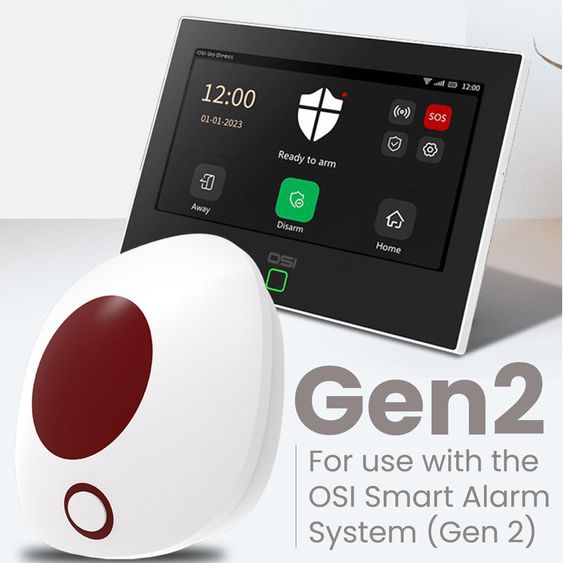 [AUSTRALIA] - OSI Wireless Alarm Strobe Siren (Gen 2) - Accessory for OSI Smart Alarm System (Gen 2) ,Wi-Fi Wireless Strobe Siren, Plugs into Electrical Outlet, 8 Hour Back-up Lithium Battery 