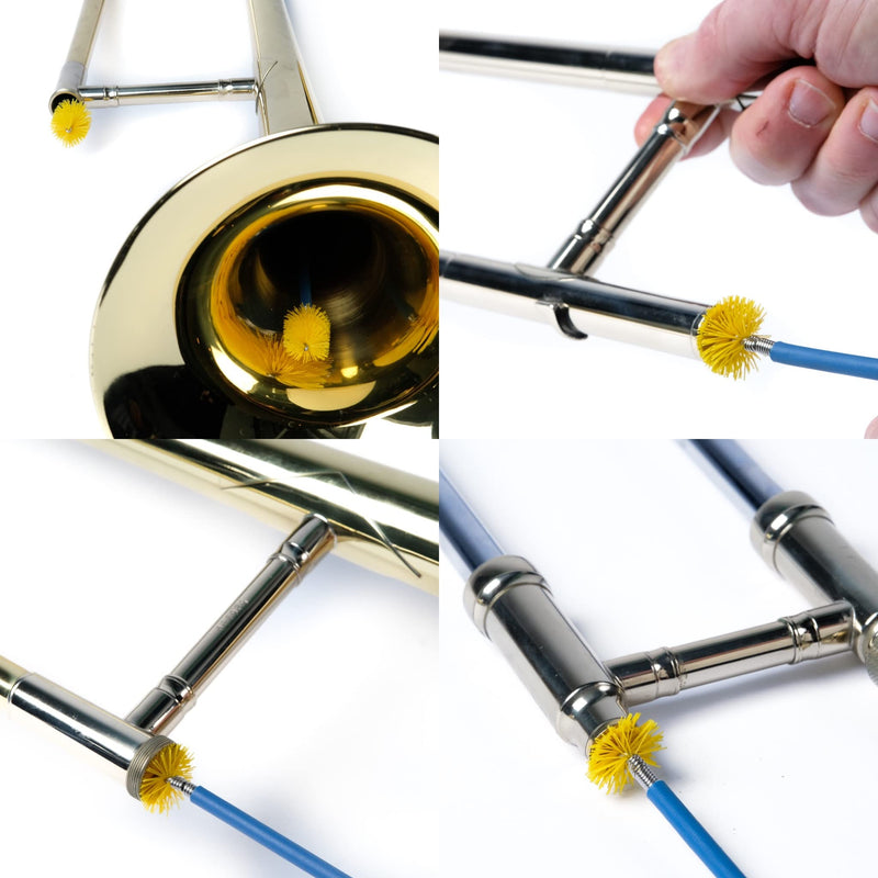 MusicNomad 5 pc. Premium Trombone Cleaning & Care Kit with Extra Care Built into Our Product Designs, Formulas, Instructions, Give Back & Storage Bag for Complete Care (MN771)