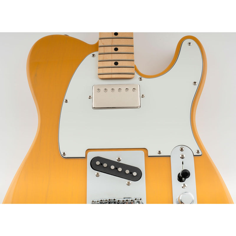 Musiclily 8 Hole Humbucker Tele Pickguard HH Guitar Pick Guard Scratch Plate for USA/Mexican Fender Telecaster Standard Electric Guitar, 3 Ply Parchment
