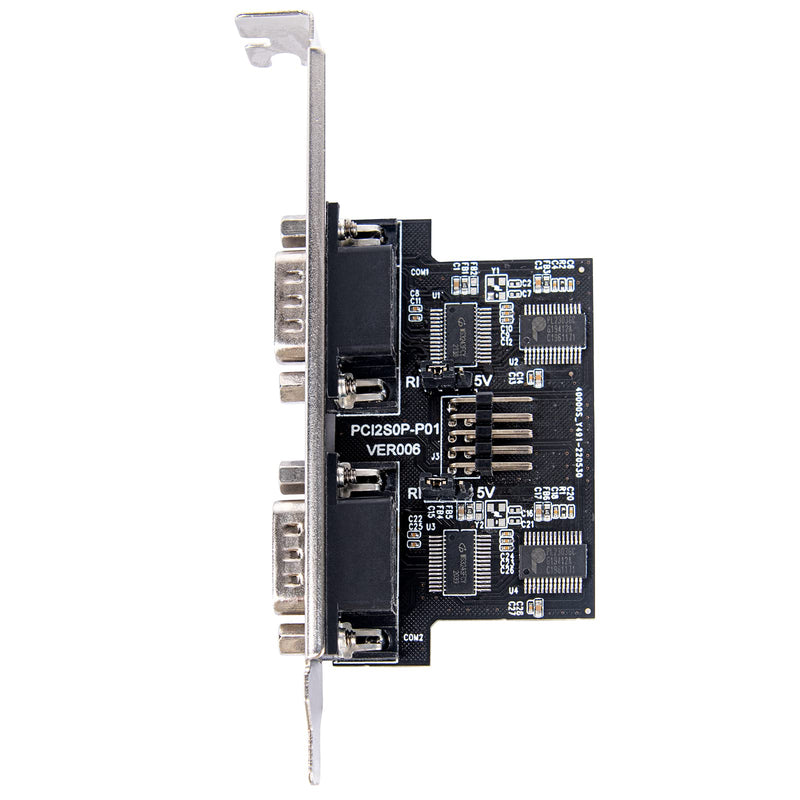 SilverStone Technology ECD01 Internal USB 2.0 to Dual RS232 Serial Port Adapter, SST-ECD01