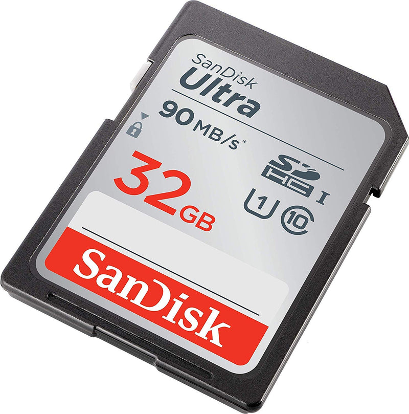 SanDisk 32GB SD Ultra SDHC Memory Card Sony Cybershot Black/Silver 20.1 MP, Sony DSCW800 Digital Camera (SDSDUNR-032G-GN6IN) Bundle with Everything But Stromboli Memory Card Reader