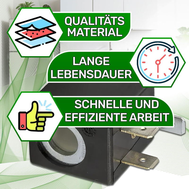 Coil Type AIF for Solenoid Valve 230 V 50 Hz with Hole Diameter 10 mm and Dimensions 29 x 22 x 27 mm ONIX TECH