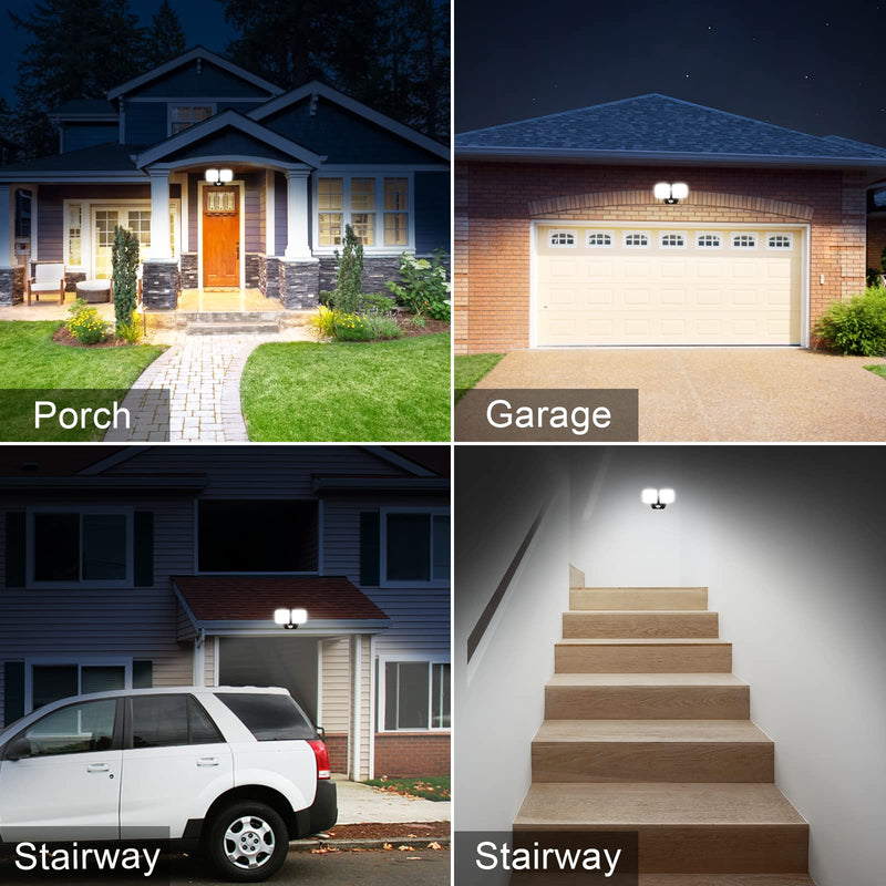 [AUSTRALIA] - Battery Powered Motion Sensor Security Light,5000K 1000LM High Brightness,6 -Month Battery Life,No Wiring Installation,49FT Sensing Distance,Indoors or Outdoor Used,2-Year Warranty 1 