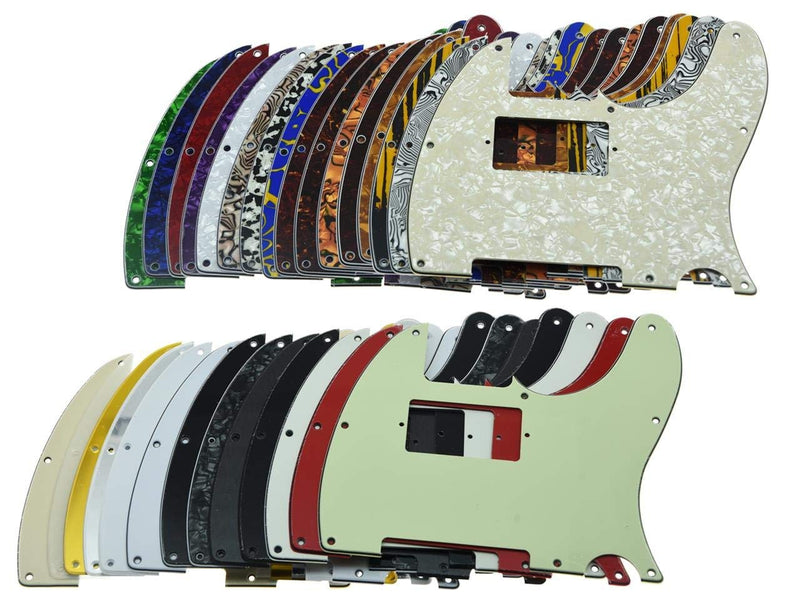 Dopro 8 Hole Tele Guitar Humbucker Pick Guard for USA/Mexican FD Telecaster Clear/Transparent 1 Ply