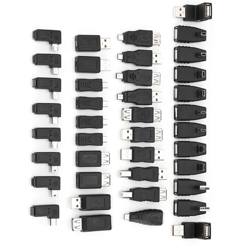 Male Female Adapter, Easy to Use Gender Changer Black for Electronics DIY Automotive Home Projects Professionals