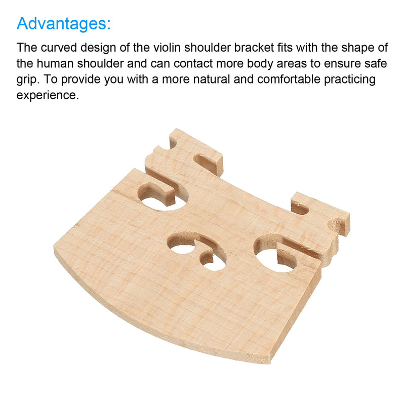 [AUSTRALIA] - MECCANIXITY 1/4 Violin Bridge Maple Wood Violin Parts for 1/4 Violin, Pack of 2 