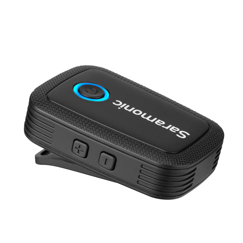 Saramonic 2.4 GHz Wireless Clip-On Transmitter w/Built-in Microphone & Lav for Blink 500 Receivers (BLINK500TX), Black