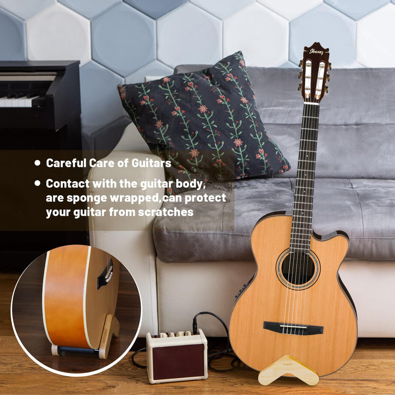 Guitar Stand,Solid Acoustic Guitar Stand With non-slip rubber to protect guitar for Acoustic Guitar,Metal Guitar, Electric Guitar, Bass, Ukulele, Banjo