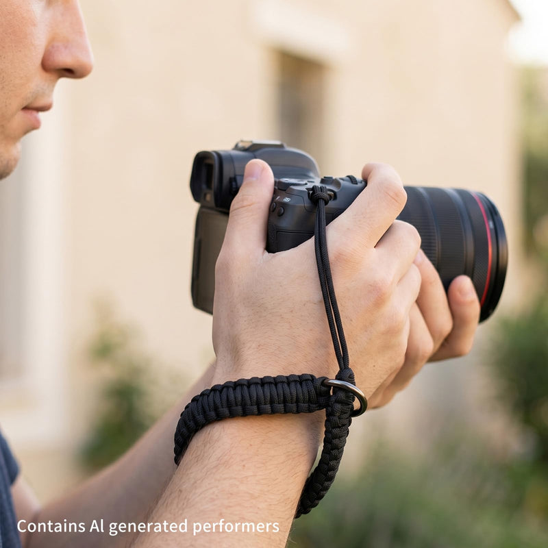 Camera Wrist Strap with 3 Secure Connectors | Camera Strap Wrist for Digital Mirrorless Cameras