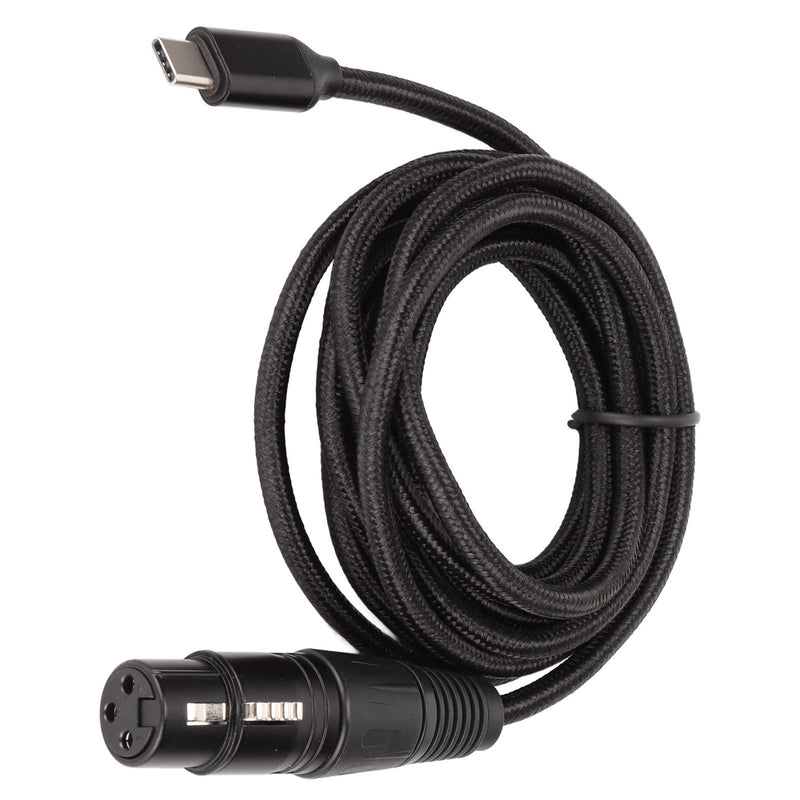 PUSOKEI USB C to XLR Female Cable, HiFi USB C Microphone Cable, Microphone Recording Line Built in D/A Conversion Chip for OS X, Plug and Play()