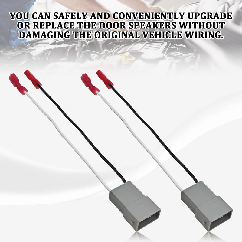 72-7800 Speaker Wiring Harness Adapter, 4 PCS Copper Core Car Door Speaker Connector Plug Replacement for Honda & Acura Vehicles Civic CR-V Accord Ridgeline Integra TSX TL MDX Door Audio System 10PCS