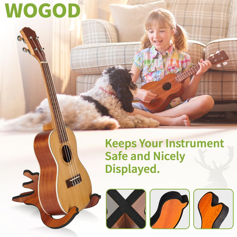 Ukulele Stand Instrument Stand - Ukelele Holder Accessory for Alto Soprano Concert Tenor, Mandolin,Violin and Banjo