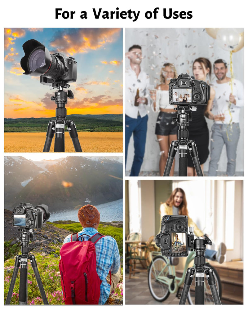 CAVIX Ball Head 360 Degree Rotating Panoramic Tripod Heads with Quick Release Plate Load Capacity 33lb/15kg HB36A