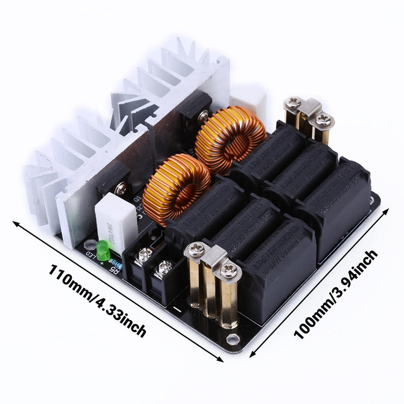 1000W ZVS Low Voltage Induction Induction Heater Coil Kit Induction Heating Module Heating Board Module Flyback Driver Heating DIY
