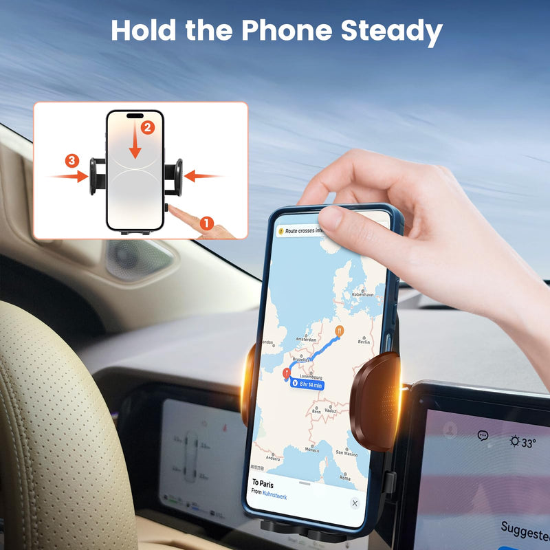 Peleus Car Phone Holder for Audi A4 2020+ A5 2020+ Q5 2021+ Car Phone Mount for Audi A4 with 10.1-Inch Screen Fit for Most Smartphones Cell Phone Automobile Cradles Hands-Free 360 Degree Rotation Audi A4 2020+ A5 2020+ Q5 2021+ 10.1"