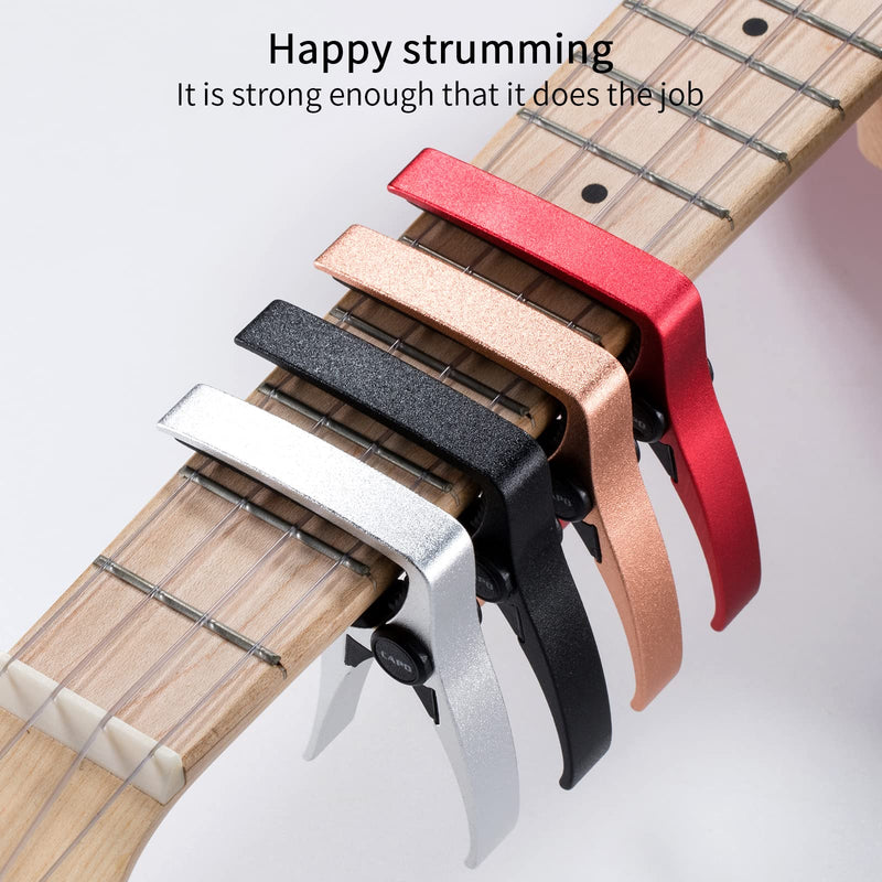 Ukulele Capo for 4 String Guitar and Mandolin, Mini Size Professional Ukulele Capo (BLACK) ENO-CAPO-00