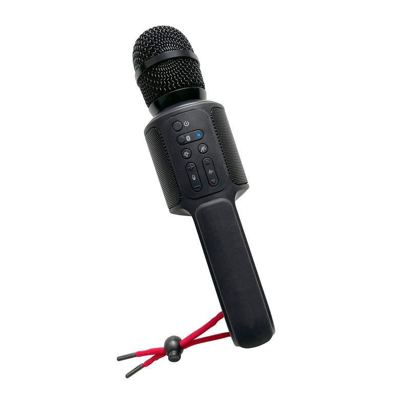 Move Mic by Singing Machine – Bluetooth Karaoke Microphone & Speaker with LED Lights, 22 Voice FX & Rechargeable Battery – Portable Mic for Dorm Parties, Family Fun, Kids, and Teens