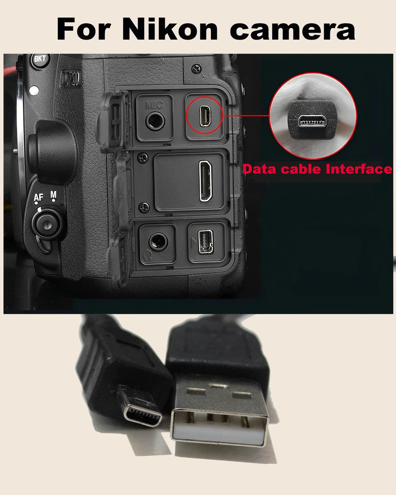 UC-E6 UC-E16 UC-E17 UC-E23 for Nikon Coolpix Charger compatible with Nikon CoolPix, L, D, P, S ,E Series Digital Camera, 3.3 Ft for Nikon Coolpix Charging Cord for S3100 S3000 S6300 S570 S3500 S6500