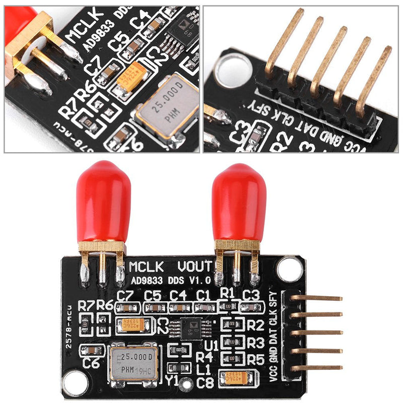 DDS Signal Generator Module AD9833 0MHz to 12.5MHz Square/Triangle/Sine Power Supply: 2.3V to 5.5V