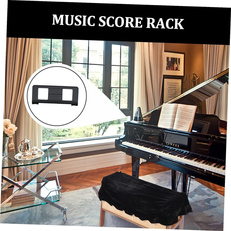 Music Stand for Sheet Music, Compatible with Yamaha Music Sheet Stand Fit for Multiple Keyboard Models, Stable And Durable, Keyboard Sheet Music Stand with 2 Music Book Clip