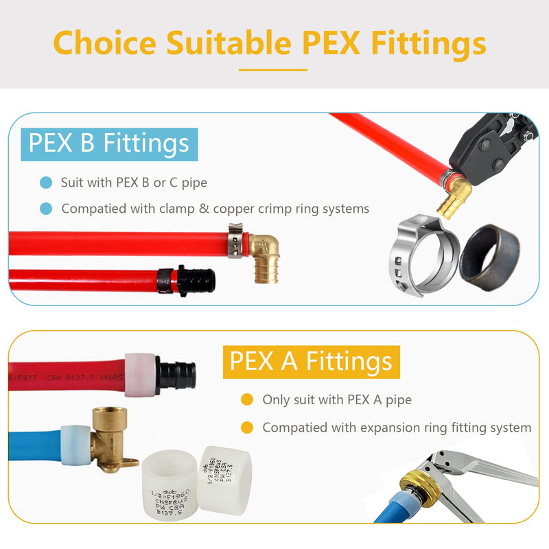 [AUSTRALIA] - 10 Pack PEX-A Fittings, 1/2"x 1/2" Expansion Male NPT Adapter, ASTM F1960 Male Threaded Adapter for A Tubing(PEX1960016) 1/2"x1/2" 10Pack 