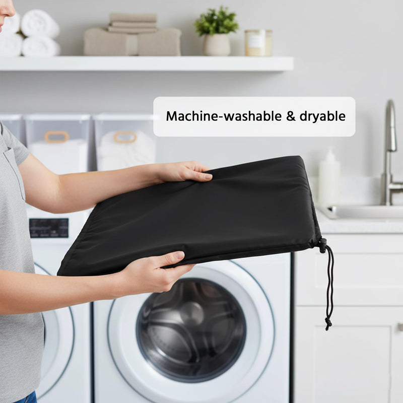 Monitor Dust Cover Heavy Duty Anti-tear Full Body Protective Case Universal for 38-40" Computer LED LCD Screen Wih Adjustable Bottom Tight Rope Black -39Wx18Hx3.5D in 38"-40" in