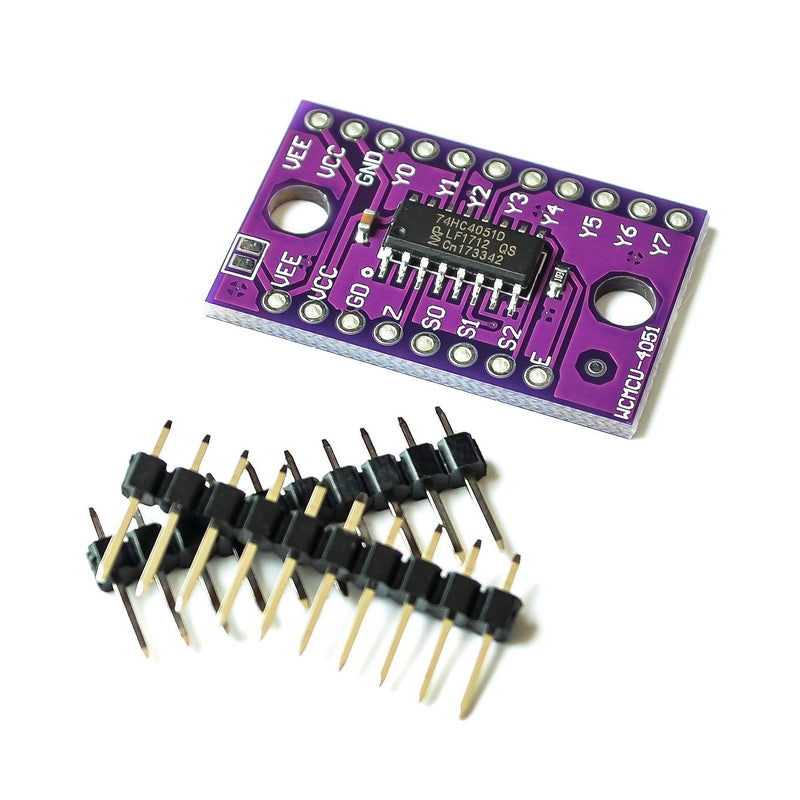 Fasizi 5PCS 74HC4051 8-Channel Mux-Analog Multiplexer Selector Module