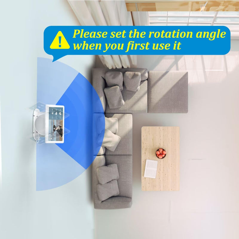 PlusAcc Wall Mount for Show 10 - Cable Management Wall Stand Shelf Compatible with Sonos Era 100 & Show 10 3rd Gen & HomePod, Space Saving Mounting Bracket with Removable Foam (White) White