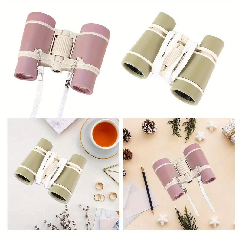 1pc Multi-Color 3×15 Small Binoculars, Outdoor Hunting, Fishing Forest Adventure Small Telescope, High-Definition Lens, High-Density Material (Purple) purple