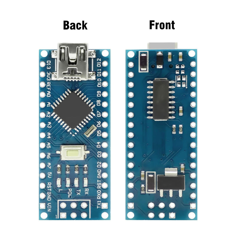 Nano V3.0 Board with Cable, AYWHP 3PCS Nano Board ATmega328P, CH340G Chip 5V 16M, Microcontroller Compatible with Arduino Nano (Mini USB Port) 3