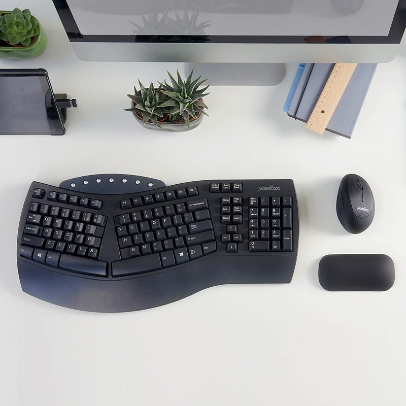 Perixx PERIMICE-719 Wireless 2.4 GHz Ergonomic Vertical Optical Mouse, Portable Mini Size, 3 Level DPI, Right Handed, Black