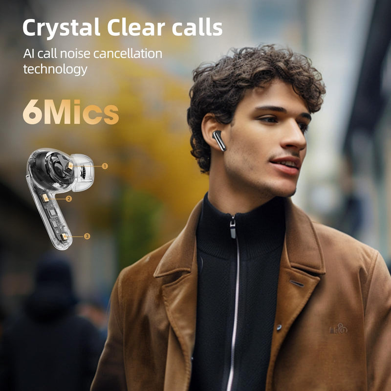 QCY MeloBuds Pro Aadptive Hybrid Active Noise Cancelling Wireless Earbuds, Reduce Noise by Up to 99%, Bluetooth 5.3 Wireless LDAC Hi-Res Audio, 34H Playtime, Comfortable Fit, Custom EQ via App Black