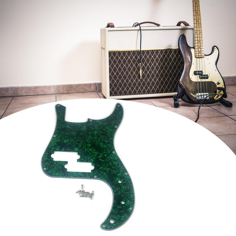 11 Hole Bass Pickguard Electric Bass Scratch Plate 4 String Bass Pickguard for Standard Bass Red