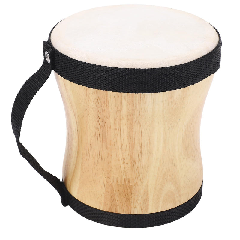 Hand Drum Kit Sheepskin Top Bongo Percussion Drum for Performances Parties Music Festivals (Black) Black