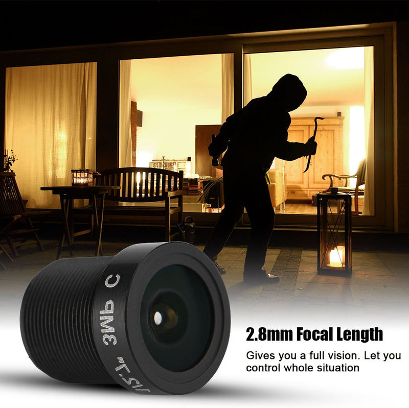 Sonew 2.8mm Lenses Kits for CCTV Cameras Security Camera 3 Million Pixels 1/3'' IR CCTV Lens 5-Layer Prism Lens for Network Camera