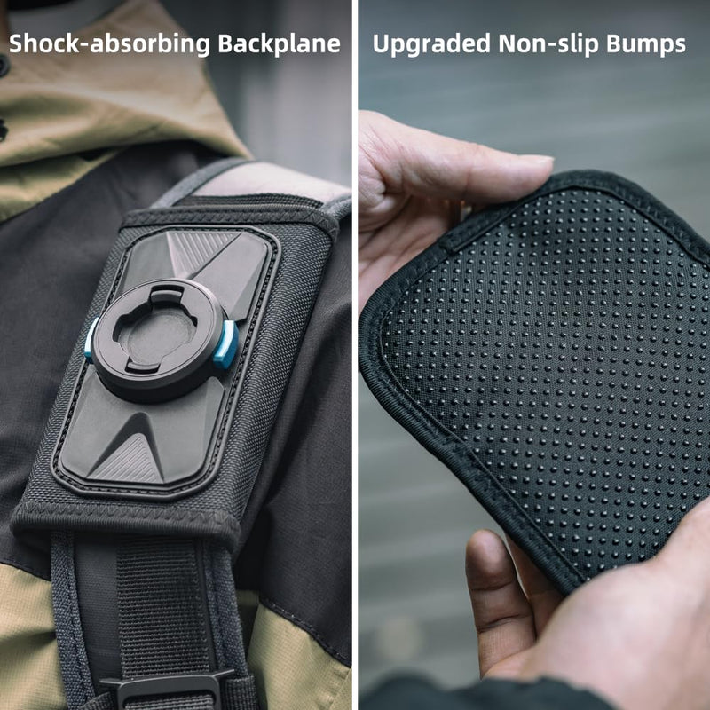 [AUSTRALIA] - SUREWO Magnetic Quick Release Backpack Shoulder Strap Mount Bag Belt Shoulder Strap Clip Holder Compatible with Gopro Hero 12/11/10/9/8/7/(2018)/6/5 Black,DJI Osmo Action 4/3 and More 