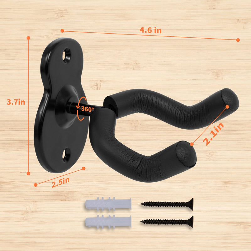 [AUSTRALIA] - Sound harbor Guitar Wall Mount 5 Pack Wall Hangers for for Acoustic Electric Bass Guitar and More 5Pack Hanger 