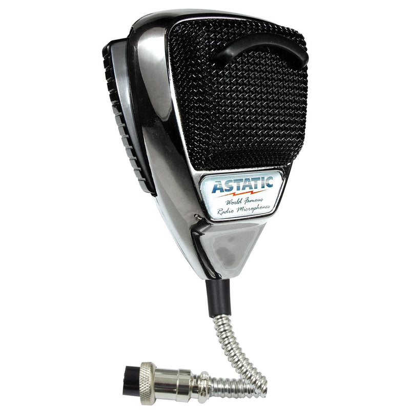 Astatic Noise Cancelling 4-Pin Cb Mic Chrome